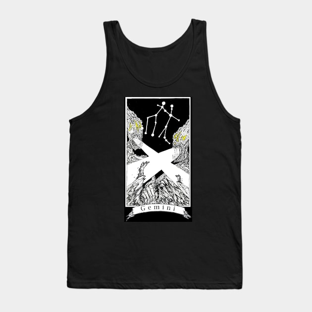 Gemini - The Zodiac Retrograde Tank Top by WinslowDumaine